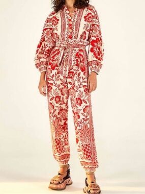 NWT FARM RIO Pineapple Garden Jumpsuit